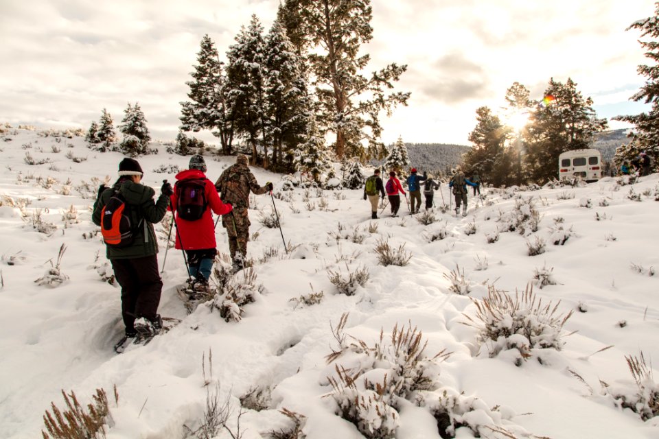 Yellowstone Forever Cougar course - Snowshoeing Junction Butte (4)