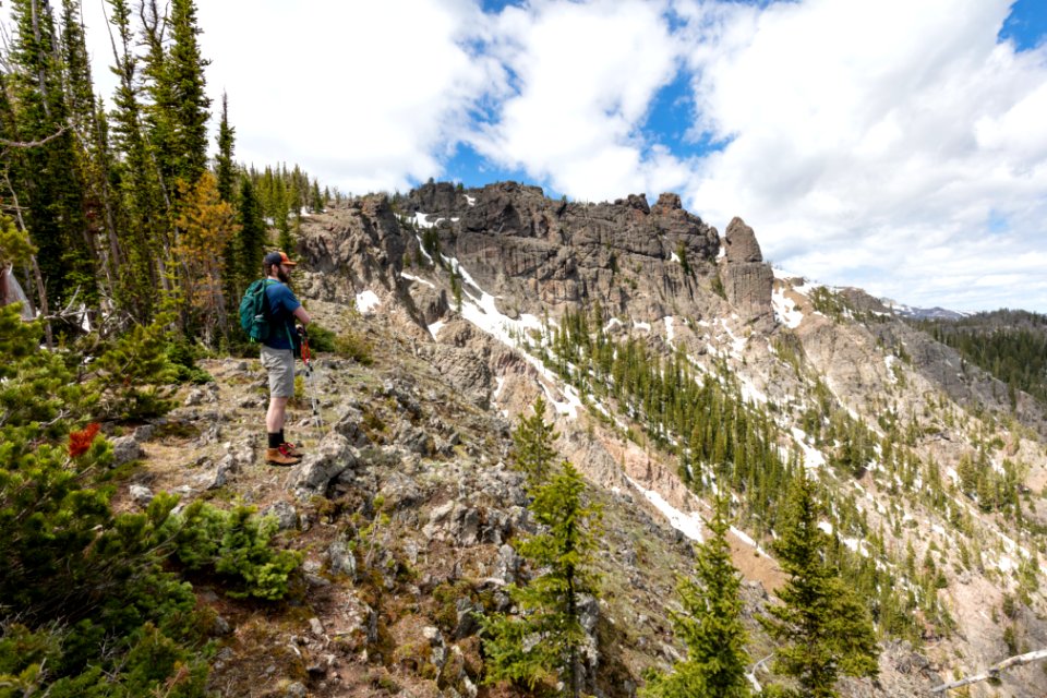 Taking in the views along the Sepulcher Mountain Trail