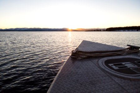 Sunrise on Yellowstone Lake