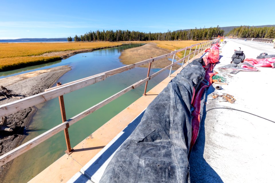 Pelican Creek Bridge project: Pelican Creek from the bridge