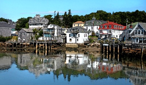 WATERCOLOR - MAINE - Stonington  (4)
