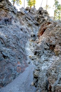 Nez Perce Creek lava flow in the Firehole Canyon photo