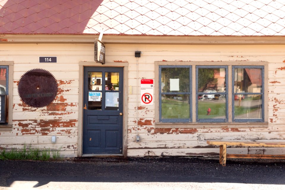Poor condition of Fort Yellowstone buildings: carpenter shop