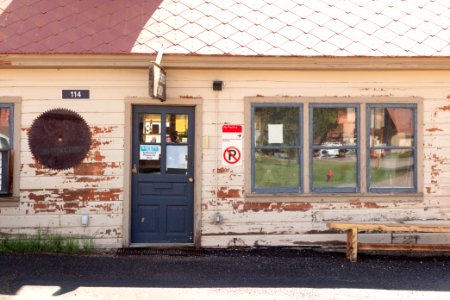 Poor condition of Fort Yellowstone buildings: carpenter shop