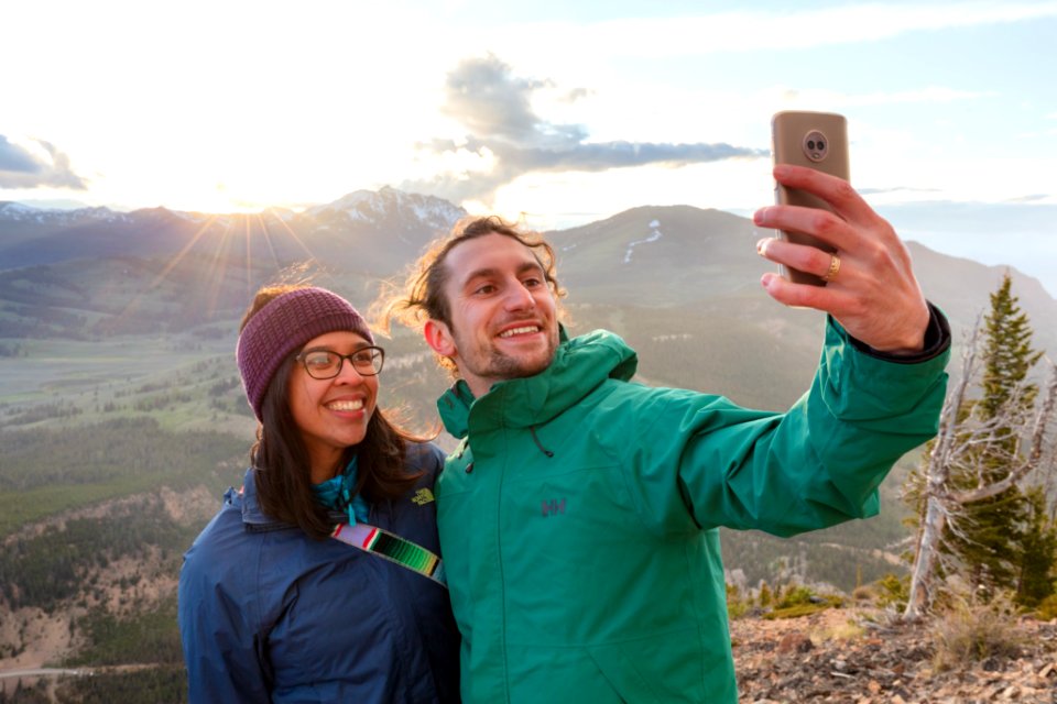 Summit selfie on Bunsen Peak