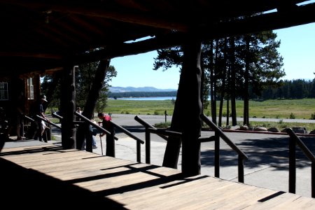 Lake Lodge, view from the porch