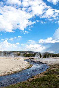 Iron Creek winds through Black Sand Basin