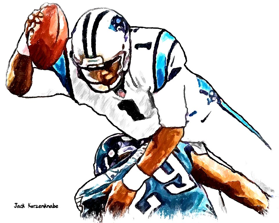 0 Carolina Panthers Cam Newton - Philadelphia Eagles Nate Allen