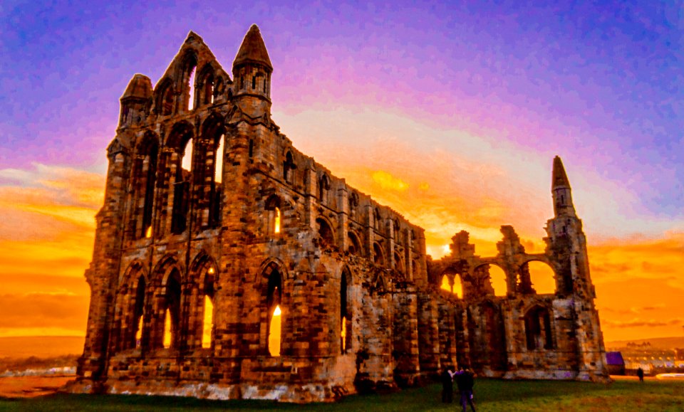 Whitby Abbey Sunset