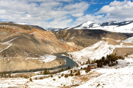 Spring views of the Yellowstone River along the Rescue Creek Trail photo