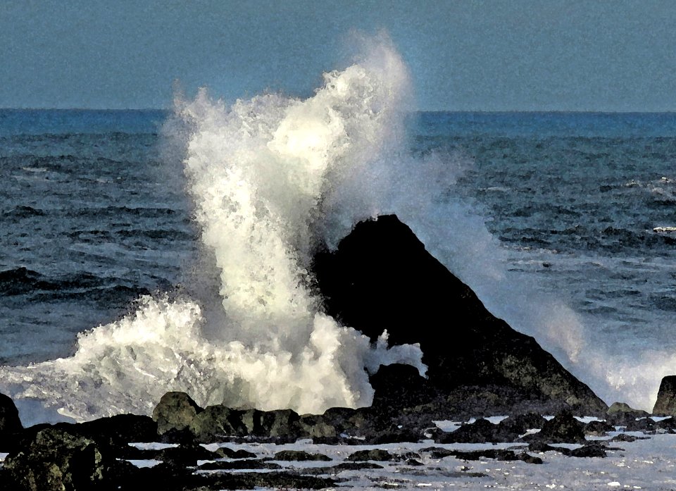 010 - BATTERY POINT LIGHTHOUSE & PEBBLE BEACH DRIVE (1-7-2021) crescent city, del norte co, ca -27 - PHOTOSHOP WATERCOLOR