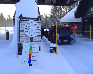 Snowcoach at West Gate photo