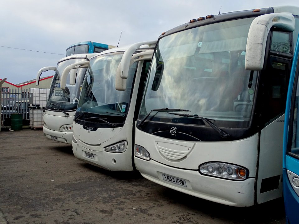 New Enterprise Coaches back home in their Tonbridge Coach Yard after a move to the Hop Farm Paddock Wood.