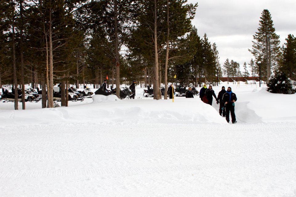 Snowmobilers at Canyon