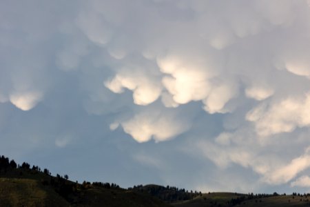 Cloud formations over Gardiner Valley photo