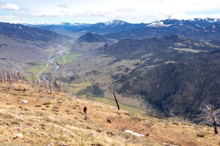 Views of the Gardiner Valley from Dome Mountain photo