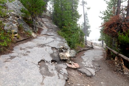 Brink of the Lower Falls Trail
