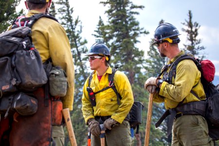 Members of the Billings Initial Attack Crew on the Buffalo Fire