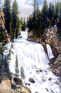 Kepler Cascade, Fire Hole River, Yellowstone Park photo