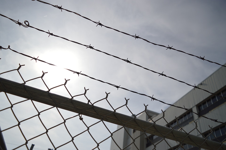 Prison metal barrier photo