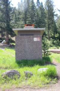 Tower Campground vault toilet