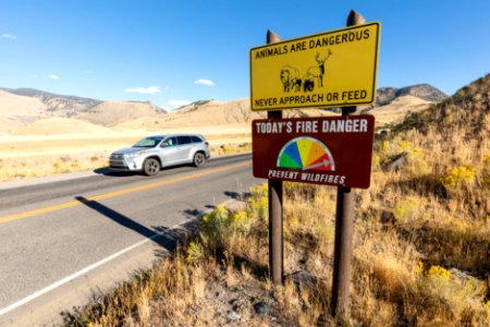 Fire Danger sign (wide) at Extreme
