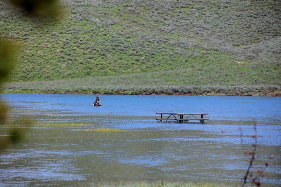 High water at Nez Perce Picnic area