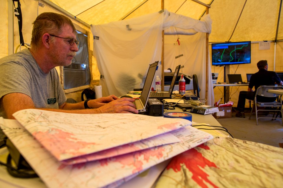 Maple Fire Incident Command Post