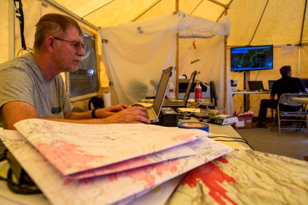 Maple Fire Incident Command Post