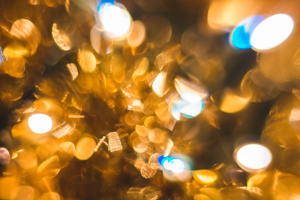 Golden background brown bokeh