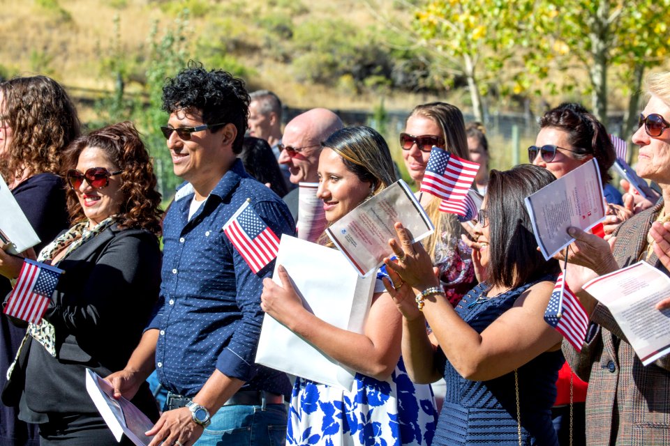 Scenes from the 2018 Naturalization Ceremony in Mammoth Hot Springs