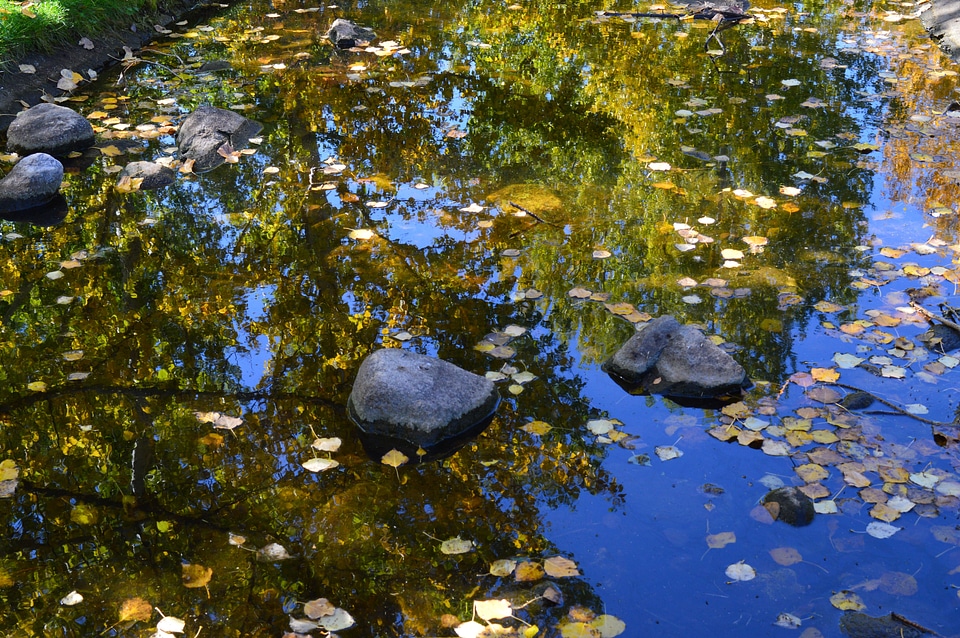 Sky blue water