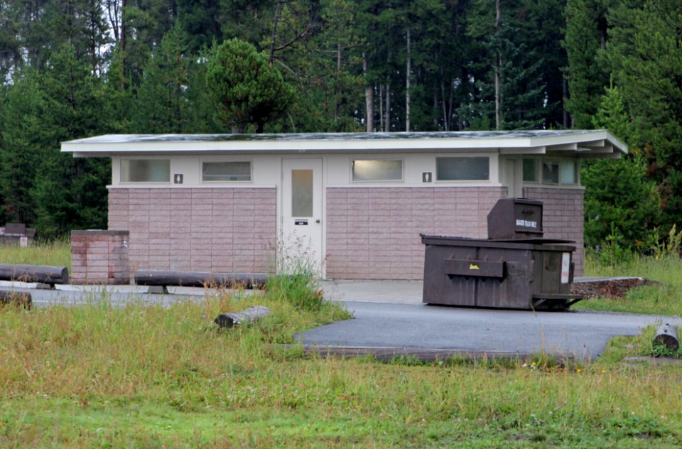 Bridge Bay Campground restroom