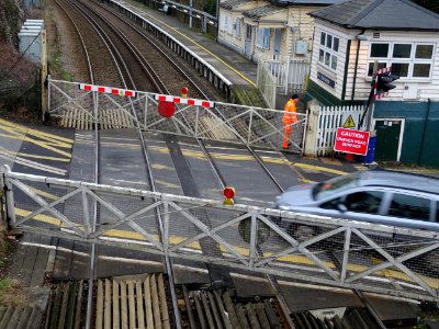 East Farleigh Level Crossing. Still operated the old fashioned way! 😀 photo