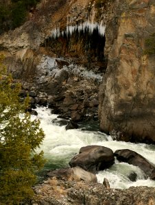Cave along the Yellowstone River photo