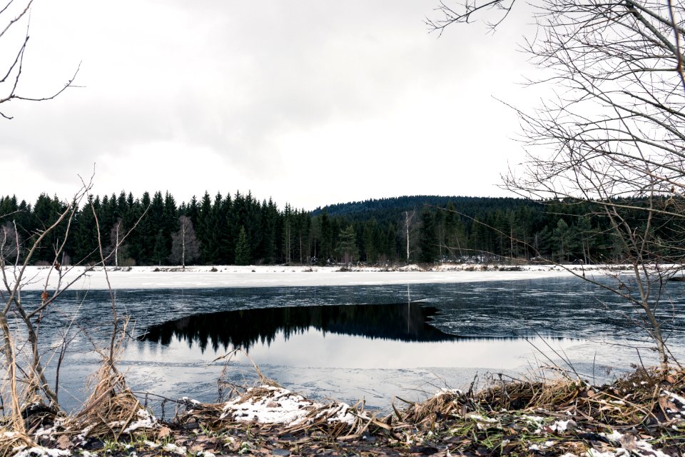 Spiegelung im Eiswasser