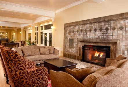 Lake Yellowstone Hotel Lobby Fireplace