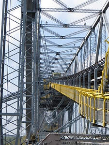 Conveyor bridge partial view boom