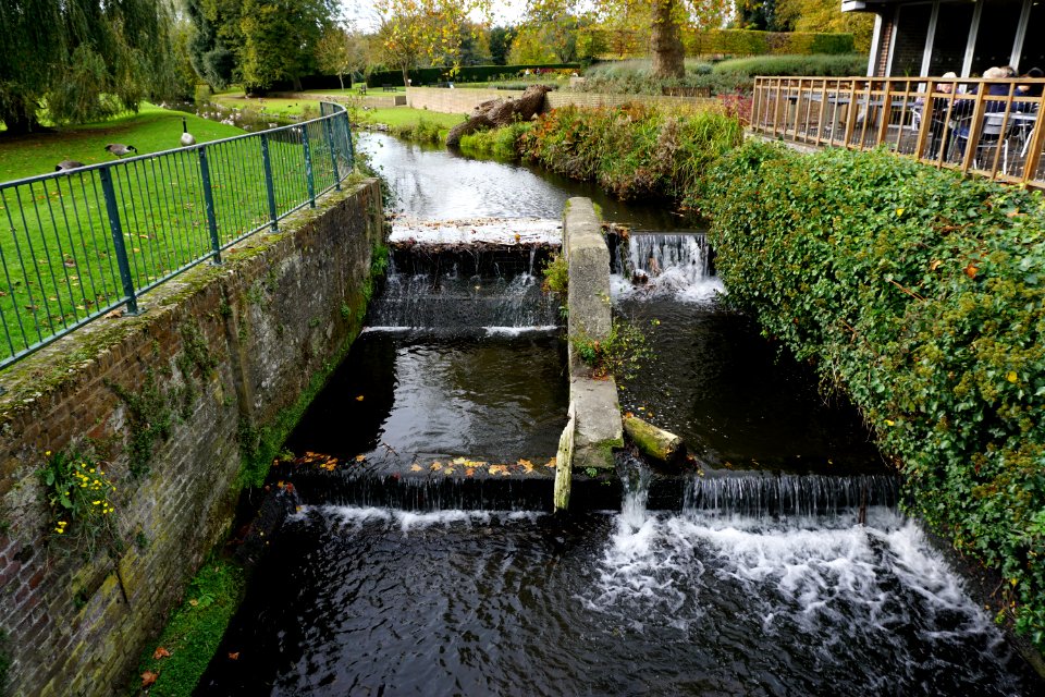 The River Cray at Hall Place Bexley