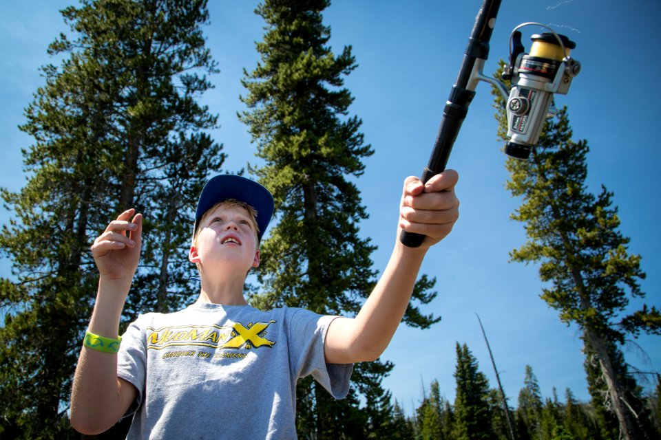 Casting for the big ones at Lewis Lake
