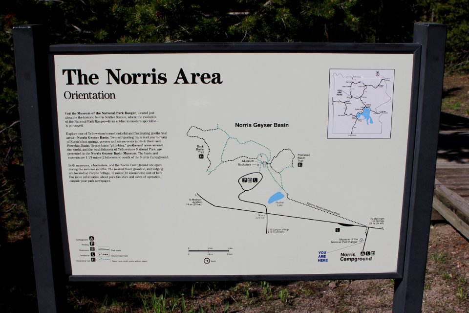 Sign at Norris Campground
