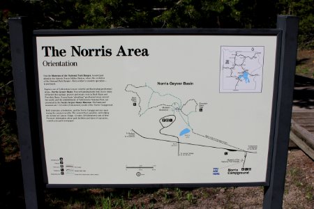 Sign at Norris Campground photo