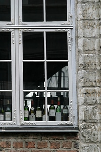 Facade architecture wine bottle