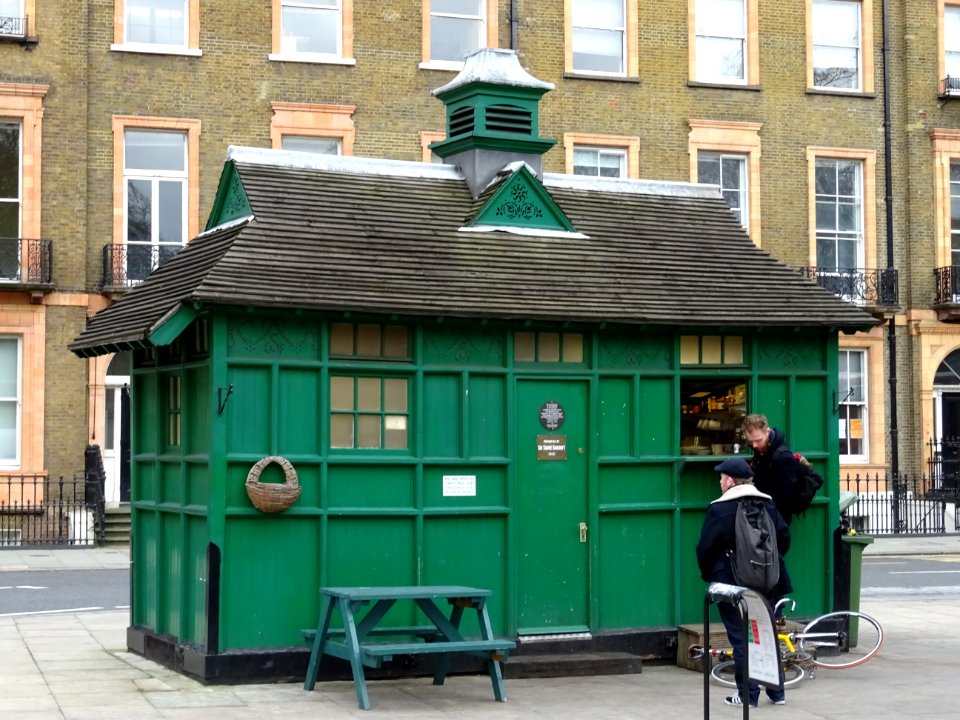 CABMEN'S SHELTER Russell Square WC1 - Western Corner (relocated to here from Leicester Square)