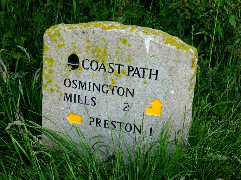 SOUTH WEST COASTAL PATH FALLING INTO THE SEA.