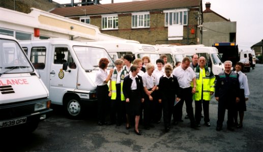 Back in the 1990s London Ambulance Service won a new Patient Transport Contract at the then West Hill Hospital Dartford. photo
