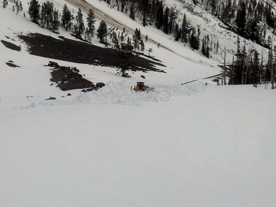 WYDOT clearing of Sylvan Pass