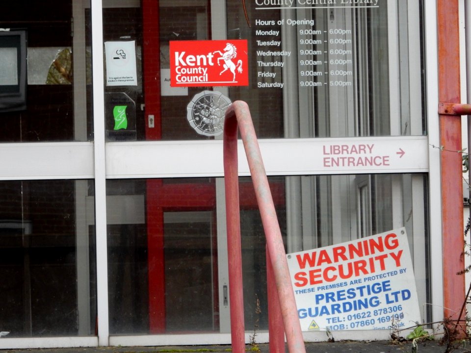 A few more photos of Kent County Council Library Maidstone before demolition.