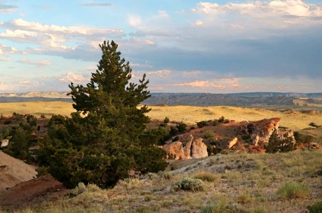 CAMPSITE AT CASTLE GARDEN ROCK ART SITE (7-14-2019) fremont co, wy, PHOTOSHOP WATERCOLOR (2)