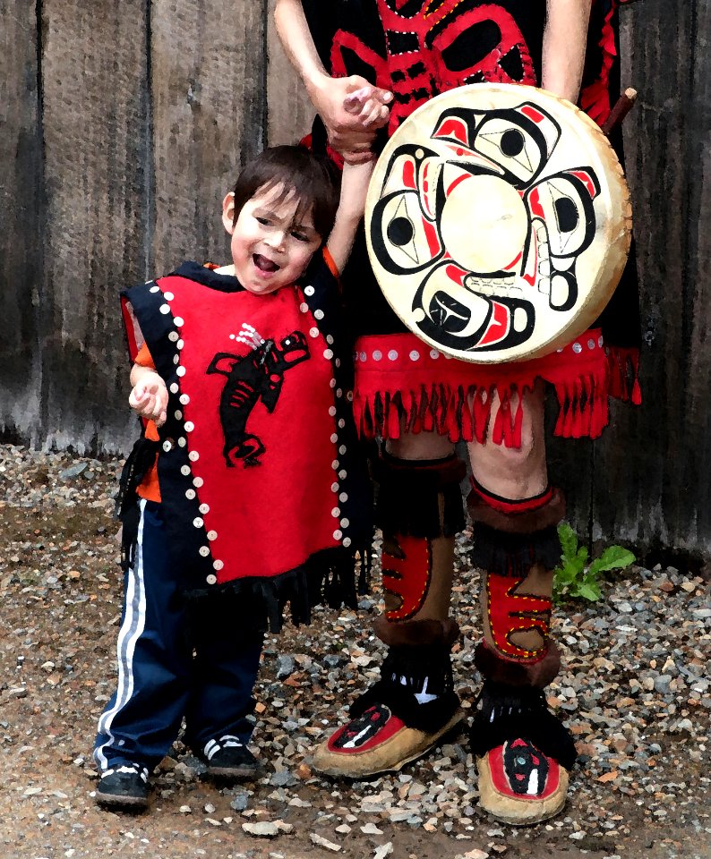 SAXMAN NATIVE VILLAGE, Ketchikan, Alaska - WATERCOLOR (20)